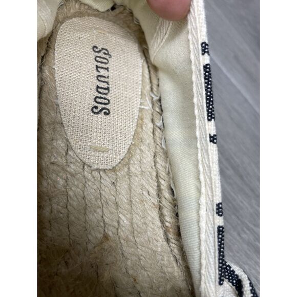 Soludos Striped Espadrille Bow Blue Cream Nautical Shoes Women’s Sz 9M US/39.5EU - Picture 15 of 16